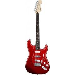 FENDER SQUIER VINTAGE MODIFIED STRAT RW METALLIC RED W/RED SHELL PICGUARD